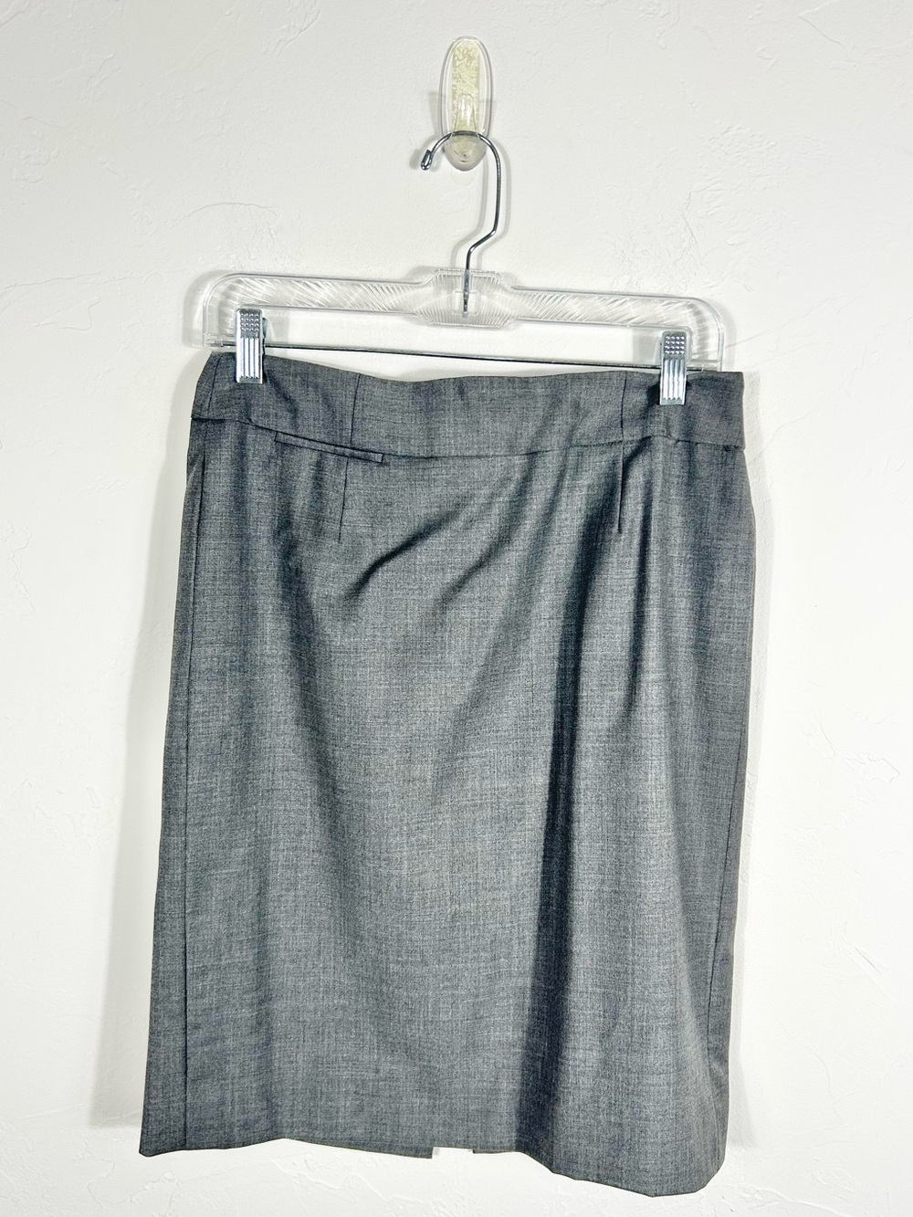 J.Crew Super 120s Gray Wool Pencil Skirt Women's Size 6 Lined Office